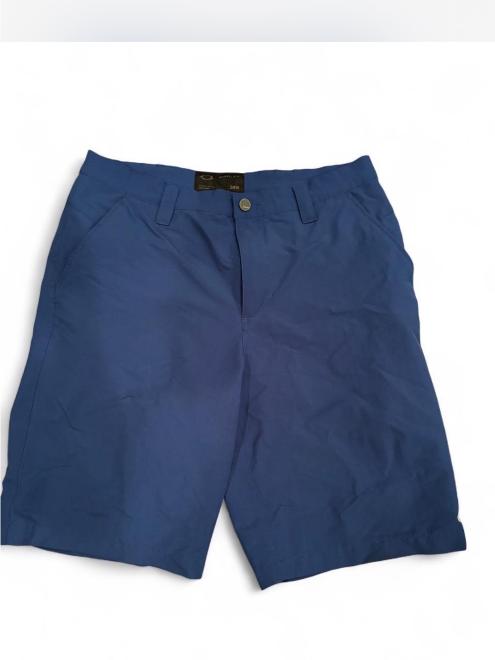 Oakley Men's Deep Blue Performance Flat-Front Shorts